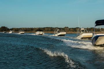 a boat on a body of water